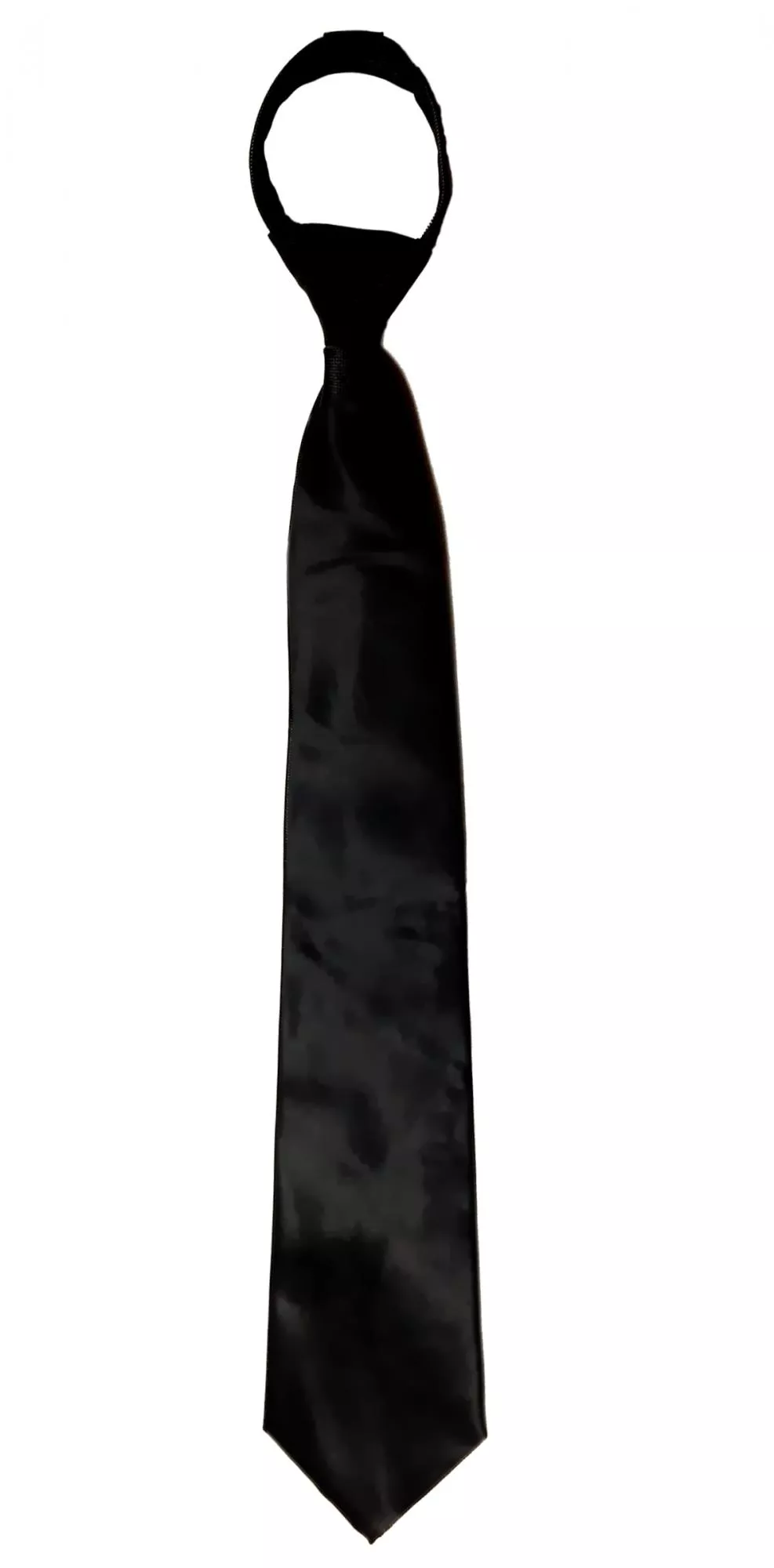 Corbata de Piloto de Clip Negra